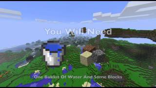 Minecraft Tutorial: How To Make Infinite Water Source With One Bucket Of Water (PATCHED)