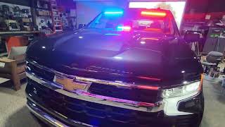 ILMODS - 2024 Chevy Silverado, Feniex Industries Emergency Lights Red Blue Fusion Dual Cop Texas