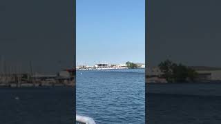 Toronto Island Airport June 2019 BILLY BISHOP AIRPORT plane landing Lake Ontario Sailboats CN Tower