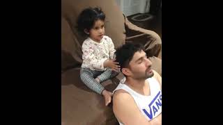 Jassi Gill Fun With His Daughter | New Video 2021 | Punjabi Matters. #shortvideo