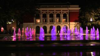 Сух фонтан(Dry Fountain,Ruse Bulgaria-night), гр.Русе вечер.FULL HD