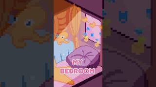 I drew my bedroom in Pixelart - [Day 9/30] Learning Pixel Art to become a Game Dev