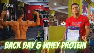 Back Workout & New Whey protein // AnubhavChoudhary