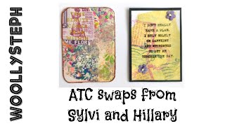 ATC swaps and happy mail from Sylvi and Hillary