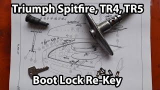 Matching a Triumph Spitfire, TR4 or TR5 Boot Lock To Any Key