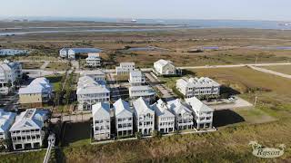 Beachtown Galveston Aerial Drone Footage 4K