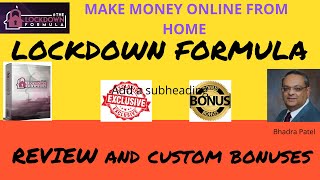 Lockdown Formula Review 🖐️ WARNING 🖐️ DON'T BUY Lockdown Formula WITHOUT MY 😎 CUSTOM 😎 BONUSES!