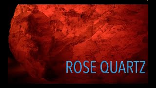 ROSE QUARTZ - Backlit in Darkness,  Madagascar, India, Brazil, Ambient Sound