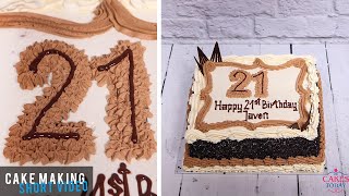 Starpiped Chocolate Number Cake C458