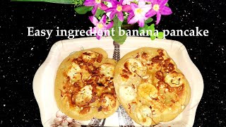 How to make easy and healthy banana pancakes | Easy ingredient banana pancake