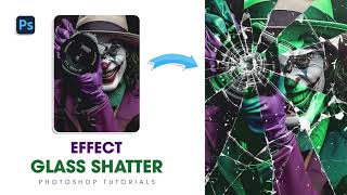 Photoshop Tutorials 2024 - How to Compositing a Glass Shatter Effect