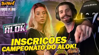 🔴ALOK + MC MAELLEN - INSCRIÇÕES CAMPEONATO DO ALOK - FREE FIRE AO VIVO 🔴