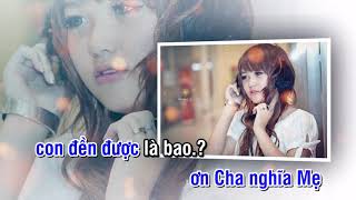 KARAOKE Đạo làm con # ST Ngọc Sơn # NHẠC SỐNG KTV