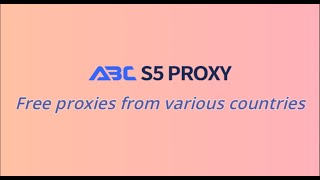 ABCproxy offers free proxies from various countries for users to try #freeproxy #abcproxy #isp #s5