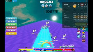 [𝟜𝕂] Reaching 100B wins on ROBLOX RACE CLICKER!