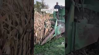 Harvesting with John Deere 45 combine