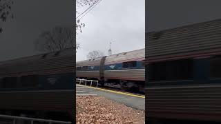 P449 passing Wellesley SQ #train #boston #massachusetts #amtrak