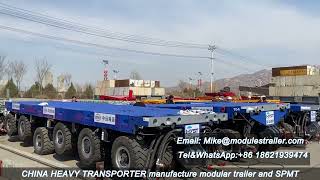 China SPMT, self propelled modular trailer,48tons per axle, compatible Scheuerle, modulestrailer.com