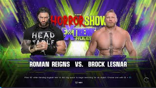 WWE 2K22 - Roman Reigns vs Brock Lesnar Match! [4K 60FPS PS4] | MrOcean |