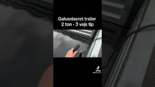 Galvaniseret trailer 2 ton - 3 vej tip