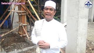 PROGRES PEMBANGUNAN MASJID NURUL ILMI SMPN29 JAKARTA||PENGECORAN TANGGA & PENGECORAN LANTAI DUA