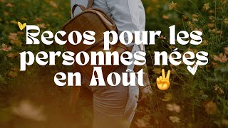 [Recommandations] Livres pour les personnes nées en Août !