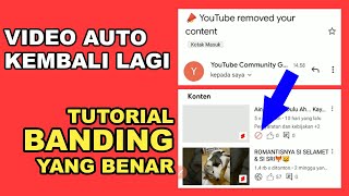 TERBARU 2023 - Cara Banding Video Yang Dihapus Youtube Karena Teguran Komunitas #AndrocomNET