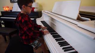 Parker Wolf (age 6) - Faber Piano Adventures 3A, Looking-Glass River