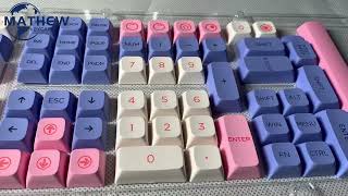 Bubble keycap cute xda profile pbt sublimation pink suitable for ikbcc87 68 84 98 104 108 keycaps