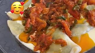 Afghani recipe (ashak)طرز تهیه اشک غذای مزه دار ومخصوصی افغان ها😊😊😊