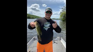 MAINE BASS FISHING with friends!