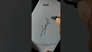 kaif signature logo#signoartist #signature