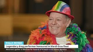 Australian Mardi Gras parade pays tribute to drag legend Polly Petrie