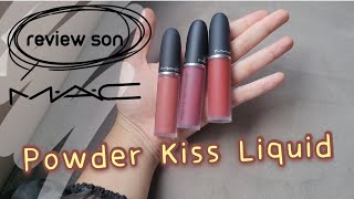 SON MAC POWDER KISS LIQUID LIPCOLOUR | Review | MIMI OFFICIAL