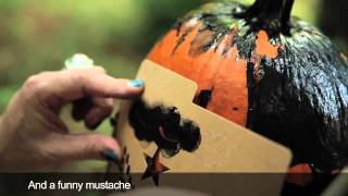 Easy Stenciled Halloween Pumpkins with Handmadeiginal