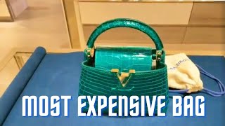 Most Expensive Bag £15000 | Croc Skin Bag | Harrods Store in London