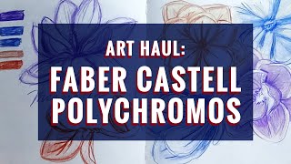 Art Haul: Faber Castell Polychromos Indanthrene Blue, Mauve & Eraser / Magnolia Flower