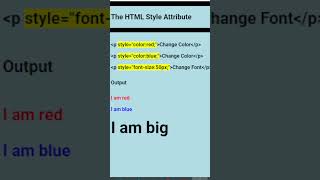 Style Attribute #coding #css #subscribe