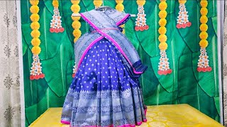 Quick and Easy Varamahalakshmi Saree Draping🪷How to drape saree for varamahalakshmi🪷#trending