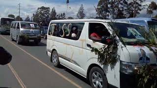 PNG style. James Joka Ekip's supporters conveying towards Mt Hagen for official campaign Launcing.