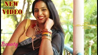 Saree Model Poonam Tiwari Beautiful eyes expression tutorial with sweet smile | Sneha Beauty