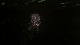 Fireworks - From behind Sydney Opera House