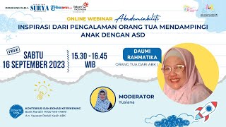 Daumi Rahmatika : Inspirasi dari Pengalaman Orang Tua Mendampingi Anak dengan ASD