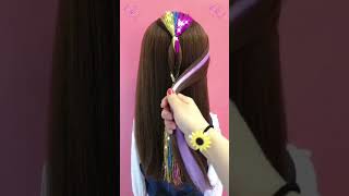 تسريحات شعر سهلة في المنزل  #hairstyle