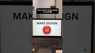 How clients think design is made..🤡 #graphicdesign #freelancedesign #graphicdesigner