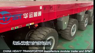 SPMT 2 43m de ancho, transportador Modular autopropulsado, compatible con Scheuerle SPMT modules