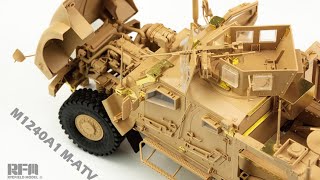 UNBOXING M1240A1 M-ATV US MRAP ALL TERRAIN VEHICLE by RAYFIELD MODEL