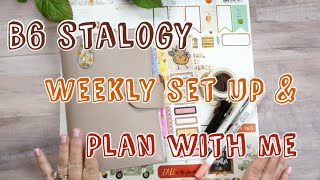 B6 Stalogy Set Up & Weekly Plan With Me Nov 23 - 29, 2020