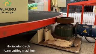 Horizontal Circle foam cutting machine