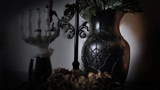 Gothic Spiderweb Flower Vase DIY | Goth It Yourself